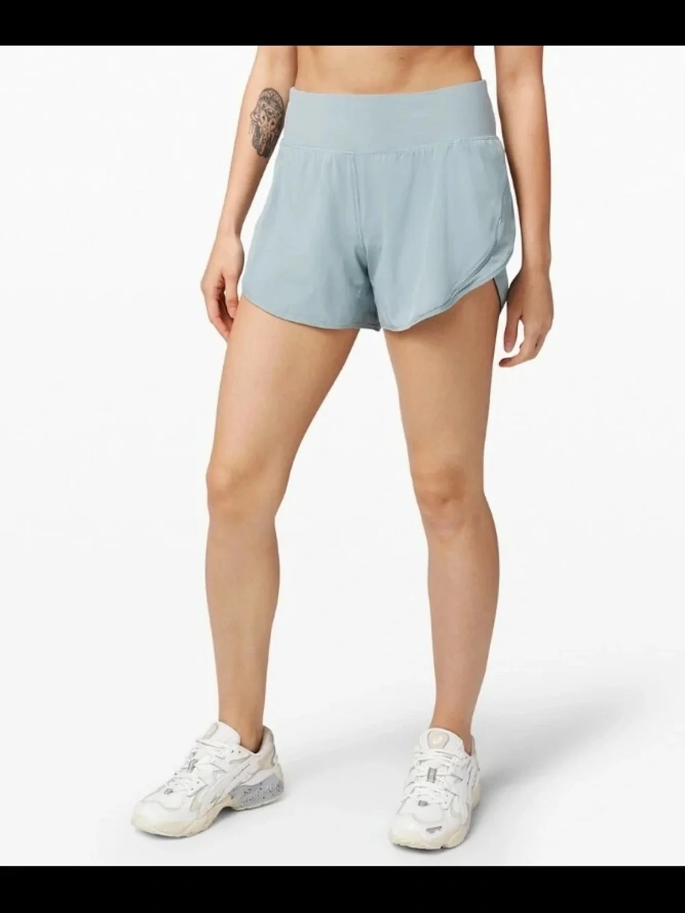 lululemon athletica Light Blue High-Rise Athletic Shorts
